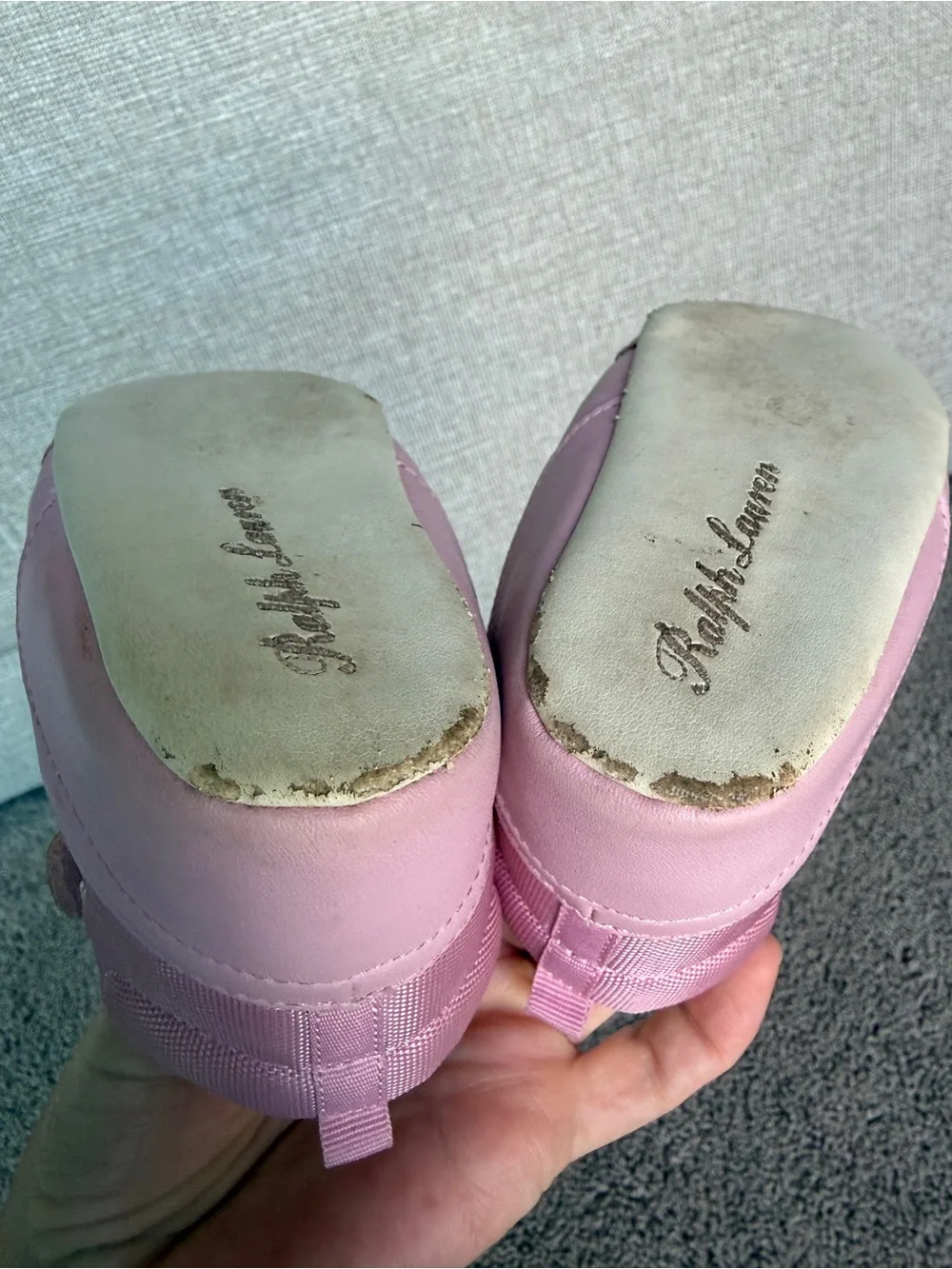 Ralph Lauren Polo Pink High-Top Kids crib boots Sneakers